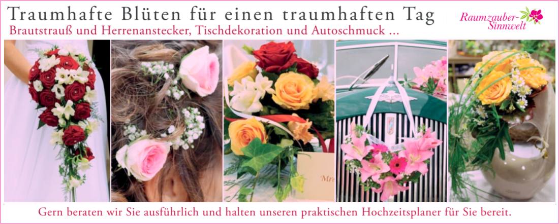 Raumzauber Sinnwelt  -  Blütenzauber Hochzeitsfloristik
