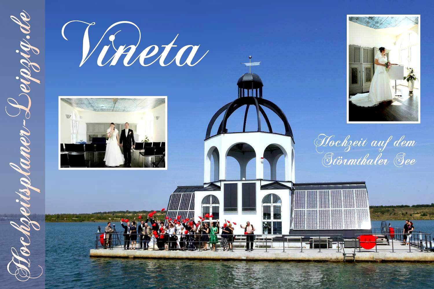 Trauort Vineta - Heiraten auf dem Störmthaler See 